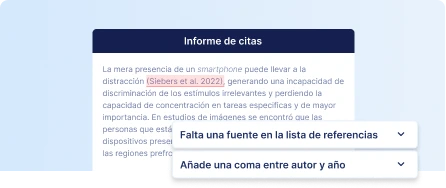 Editor IA para revisar las fuentes de tu documento.